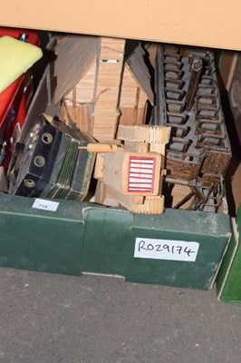 Lot 719 - A matchstick model house, a small accodian and...