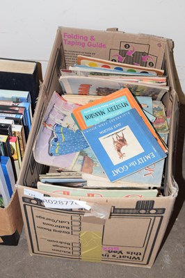 Lot 724 - One box of books and magazines, children's...