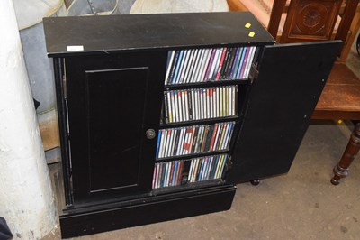 Lot 806 - A CD cabinet and contents