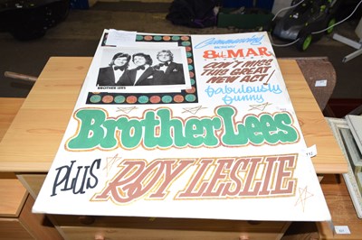 Lot 822 - A Brother Lee display board