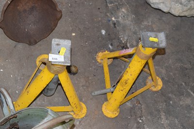 Lot 846 - Pair of axle stands