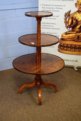 Lot 261 - 19th century Provincial oak three tier...