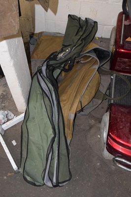 Lot 856 - Two carp fishing rod bags and a further bag (3)