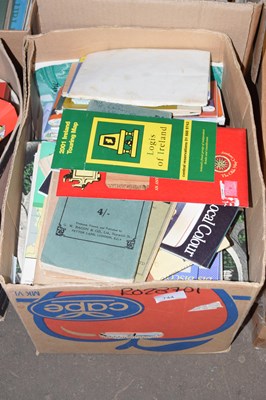 Lot 744 - A box of various assorted modern maps and...