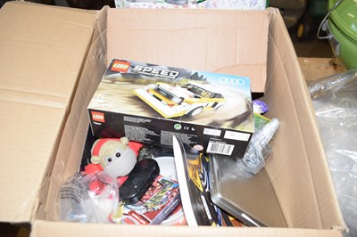 Lot 754 - One box of assorted children's toys, Lego,...