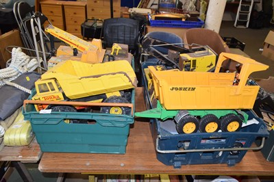 Lot 760 - Two boxes of various play worn Tonka vehicles...