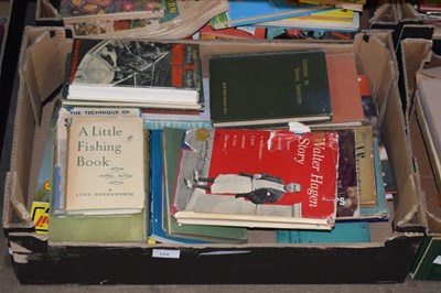 Lot 770 - One box of books, various sports, fishing etc