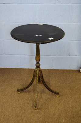 Lot 279 - 19th century ebonised and gilt painted wine...