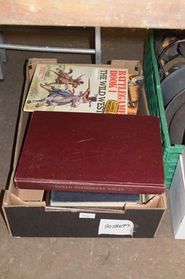 Lot 772 - One box of books Western movies etc