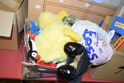 Lot 775 - Box of various soft toys