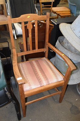 Lot 787 - Early 20th Century oak framed Carver chair