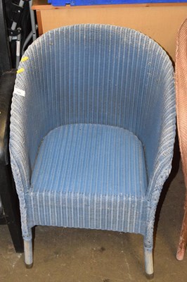 Lot 794 - A blue Lloyd Loom chair