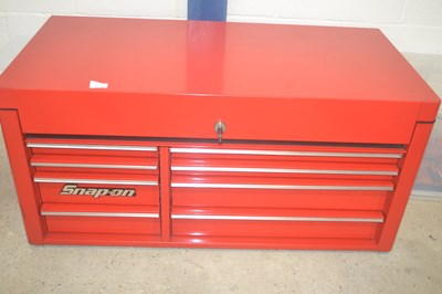 Lot 1 - A Snap-on top tool box with eight drawers and...