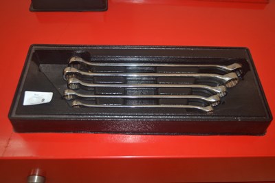 Lot 8 - A Snap-on offset spanner set, set of five