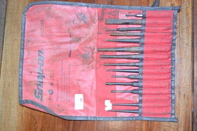 Lot 19 - A Snap-on punch set, fourteen in total