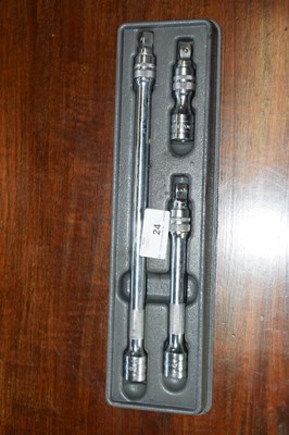 Lot 24 - A Snap-on three piece locking wobble extension...
