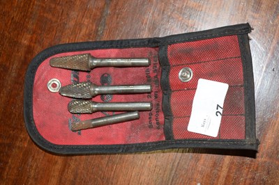 Lot 27 - A Snap-on carbide burr set featuring cutting...
