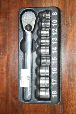 Lot 29 - A Snap-on low profile 3/8 socket set, complete