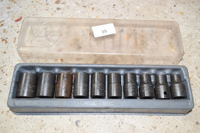 Lot 35 - A Snap-on impact set, 1/2" drive