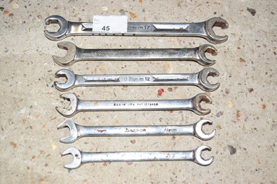 Lot 45 - A group of Snap-on flare nut spanners, various...