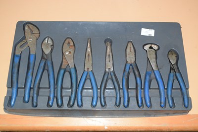 Lot 68 - A Blue Point plier set, pack of eight