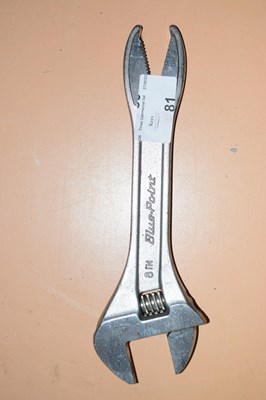 Lot 81 - A Blue Point adjustable spanner featuring...