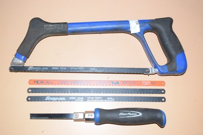 Lot 82 - Blue Point pad saw and hacksaw with Snap-on...