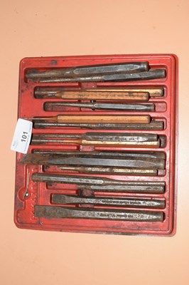 Lot 101 - Quantity of punch and chisels, Snap-on, Blue...