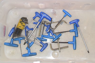 Lot 112 - Quantity of allen keys and T handle torque...