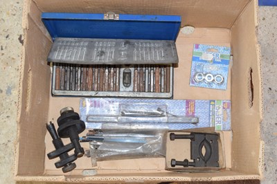 Lot 116 - Box containing various tools to include a...