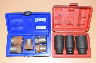 Lot 119 - A Triadent hub nut socket set, pack of three...