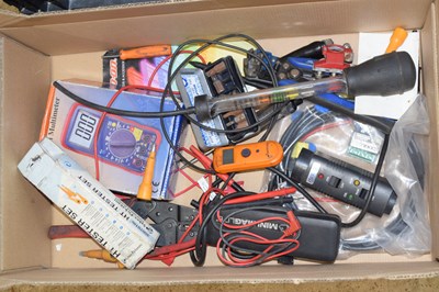 Lot 123 - Box containing various electrical testing...