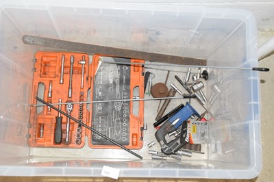 Lot 125 - Box containing a part socket set and various...