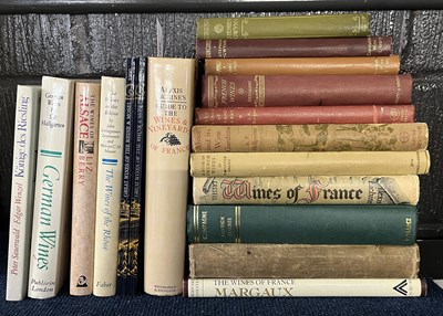 Lot 101 - A quantity of books on wine, including French...