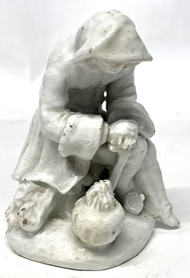Lot 315 - 18th Century Bow Porcelain Blanc de Chine Figure of Winter c.1760