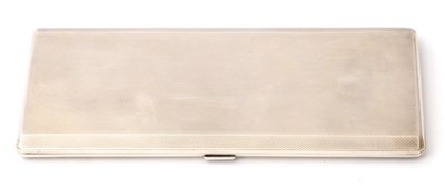 Lot 2 - A large hallmarked silver cigarette case of...