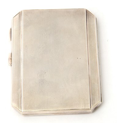 Lot 3 - A George VI silver cigarette case of...
