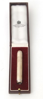 Lot 4 - An Elizabeth II Asprey's silver pocket torch...