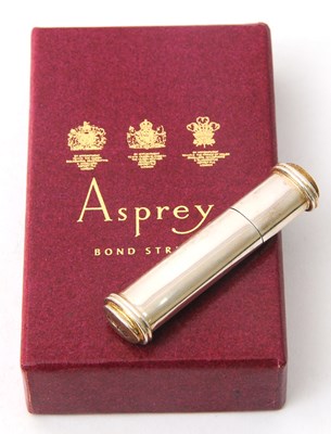 Lot 5 - An Elizabeth II Asprey's silver tooth pick...