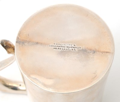 Lot 9 - A late 19th Century silver christening tankard...
