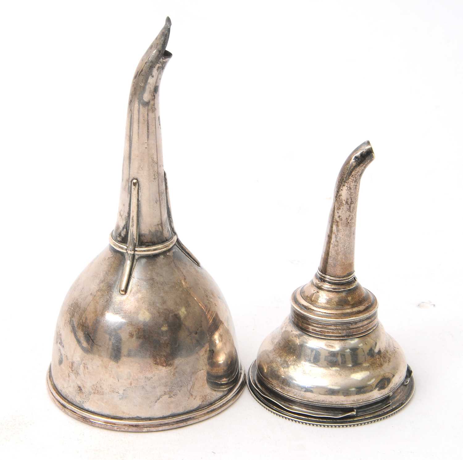 Lot 14 - Mixed Lot: An antique three part wine funnel...