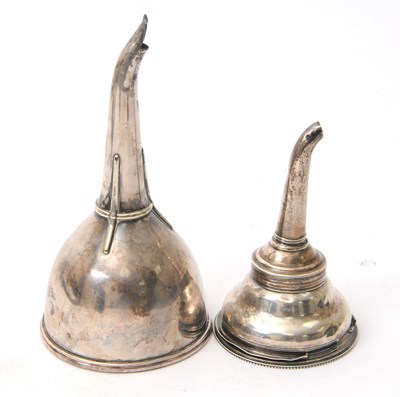 Lot 14 - Mixed Lot: An antique three part wine funnel...