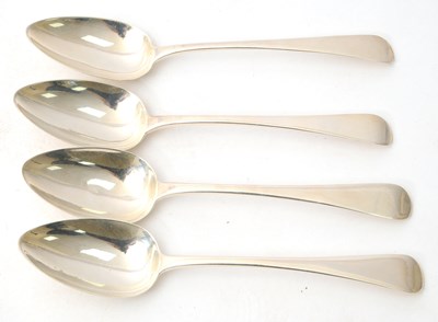 Lot 15 - A group of four George IV silver serving...