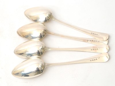 Lot 15 - A group of four George IV silver serving...