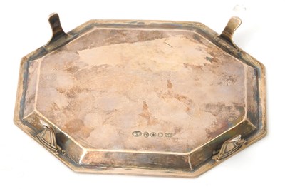 Lot 29 - A George III silver teapot stand of octagonal...