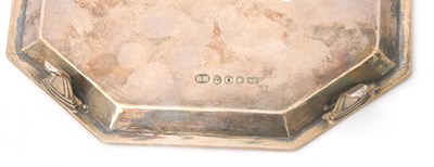 Lot 29 - A George III silver teapot stand of octagonal...