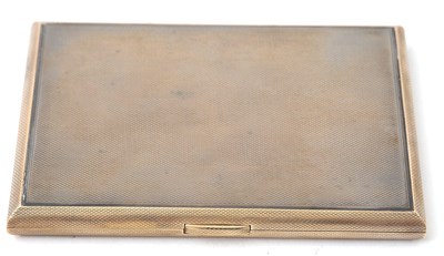 Lot 33 - A George VI Asprey's silver cigarette case of...