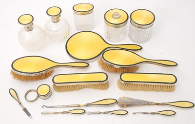 Lot 47 - An extensive Art Deco silver and enamel...