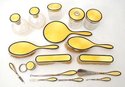 Lot 47 - An extensive Art Deco silver and enamel...