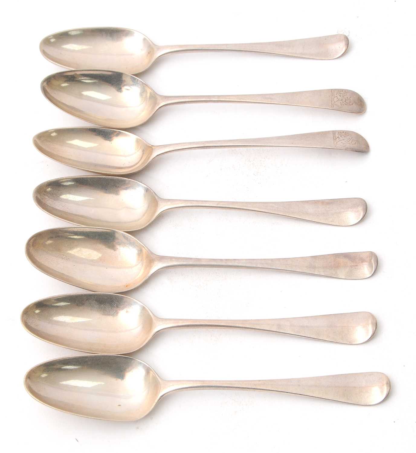 Lot 53 - A group of seven Georgian base marked...